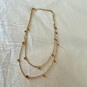 Gold Double Layer Chain Necklace